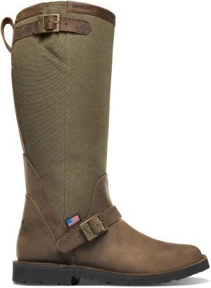 San Angelo Snake Boot 17 Brown Square Toe