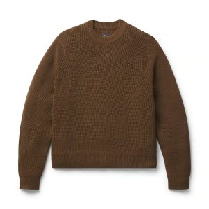 Men's DWR Wool/Cotton Sweater Dark Earth