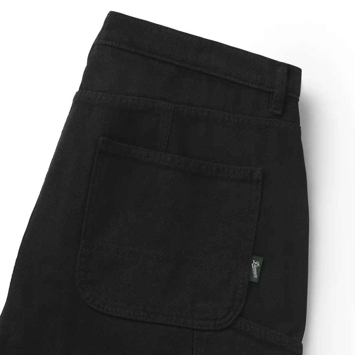 Men's Kenton Double Knee Pants Herringbone Black - Image 3