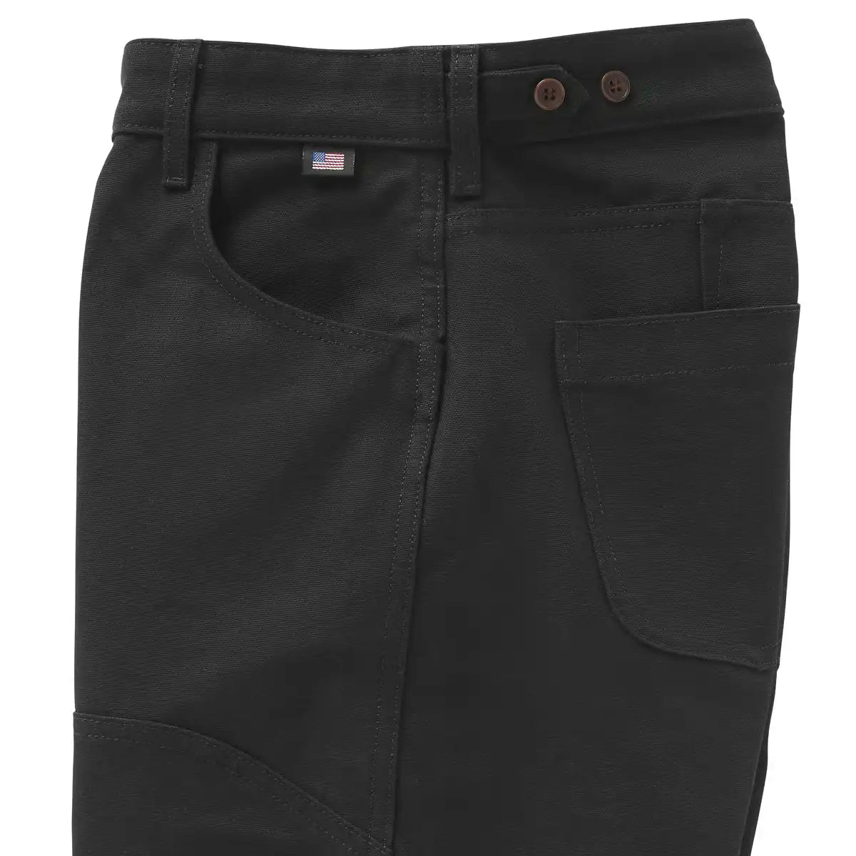 Women's Hawthorne Double Knee Pants Duck Canvas Black - Image 2