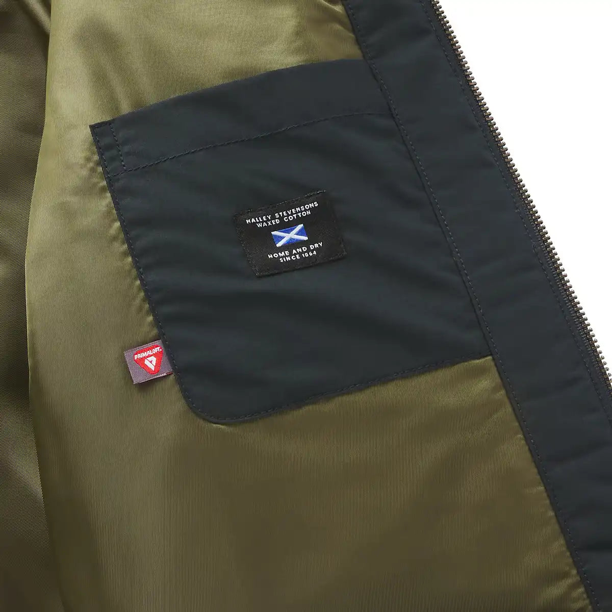 Women's Waxed Primaloft Coaches Jacket Navy - Image 4