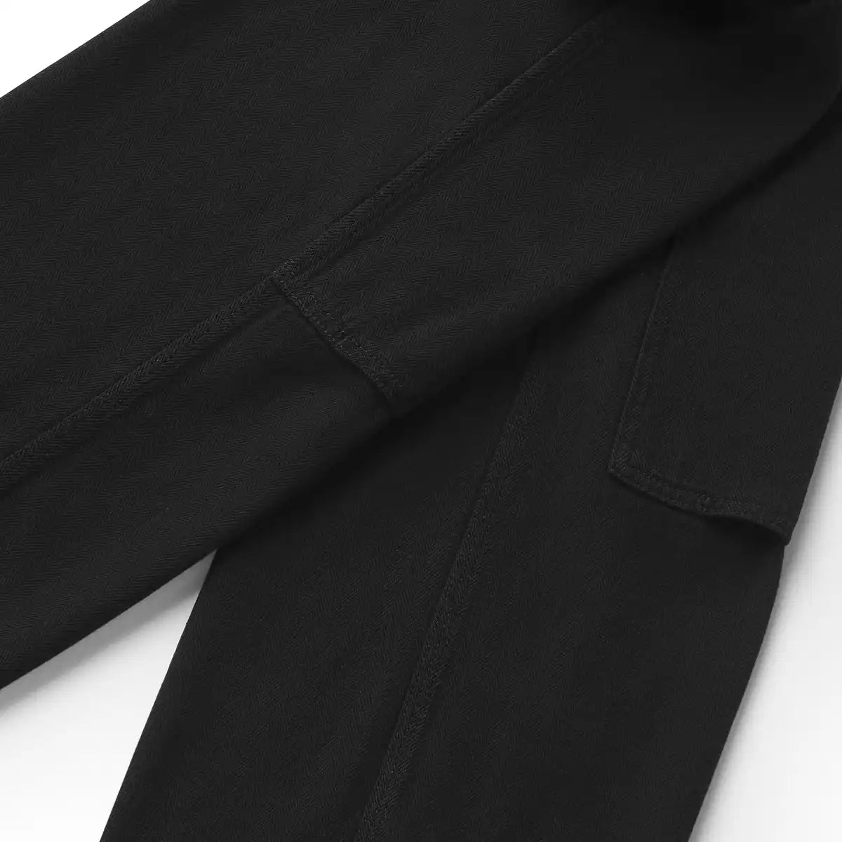 Men's Kenton Double Knee Pants Herringbone Black - Image 4