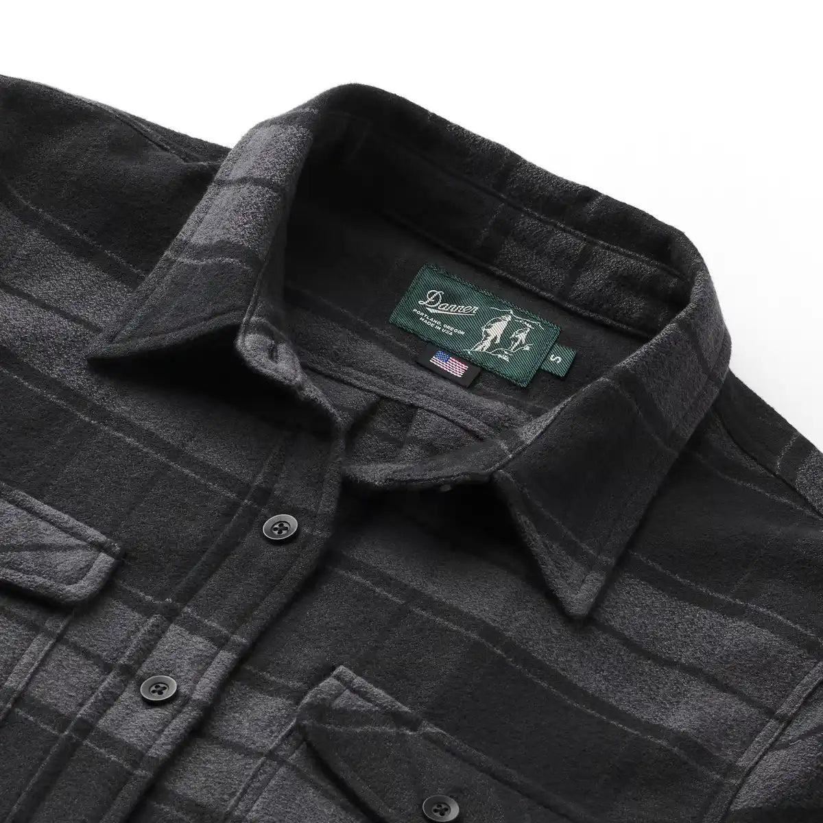 Danner Sauvie Cotton Flannel Black Plaid - Image 7